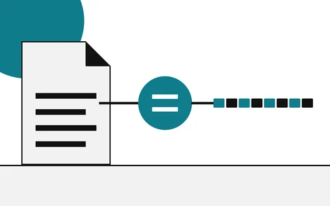 Diagram of a file passing through a disc and coming out as a short fingerprint strip.